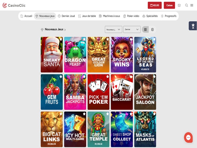 CasinoClic 24.11.2023. Lobby