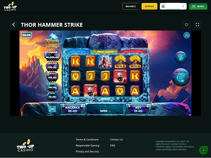 Two Up Casino 13.10.2025. Game 2