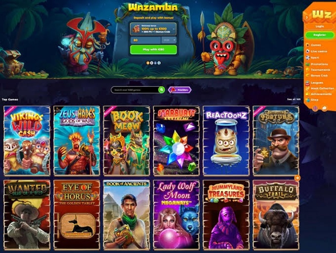 Wazamba Casino 06092023 HP