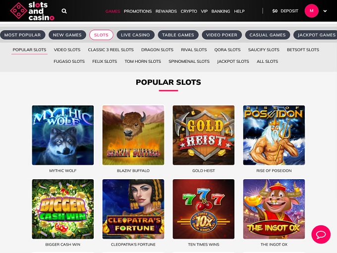 Slots And Casino lobby