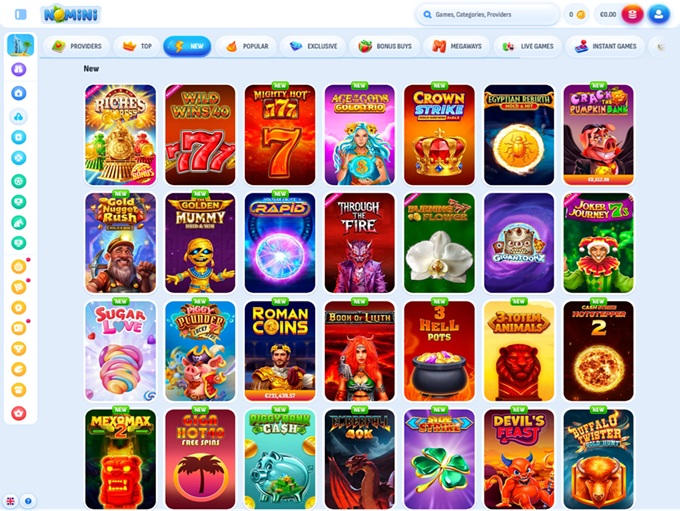 Nomini Casino 06.11.2025. lobby