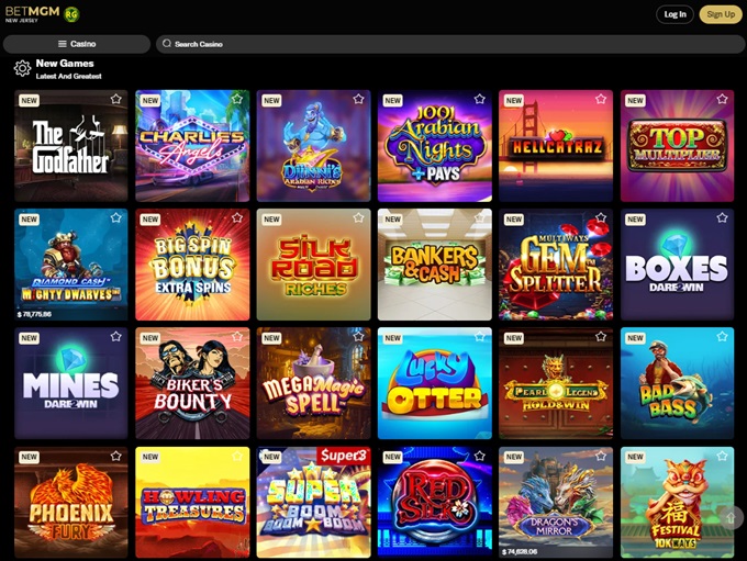 BetMGM Casino NJ 11.07.2024. Lobby