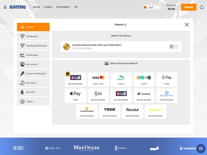 Scatters Casino 02.02.2026. bank