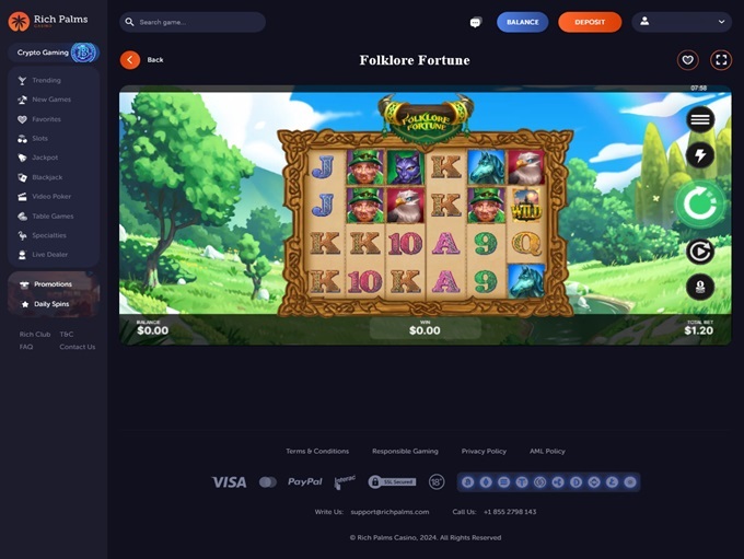 Rich Palms Casino 27.06.2024. Game2