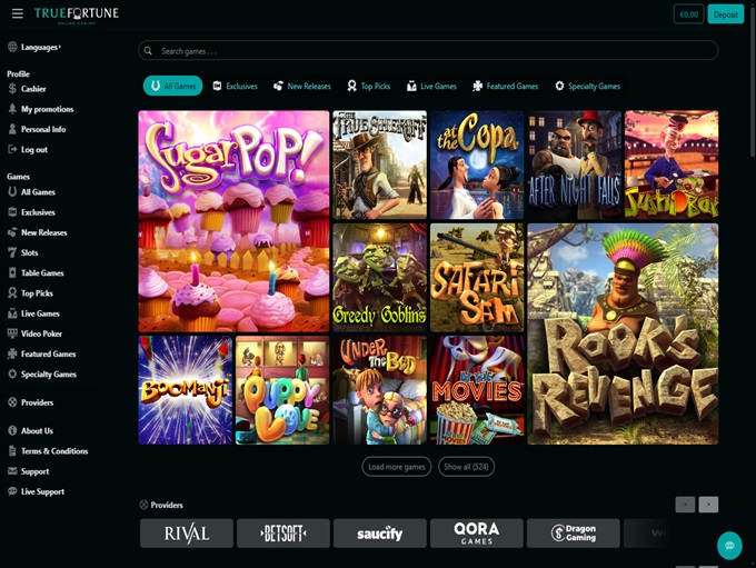 TrueFortune 15.10.2024. lobby