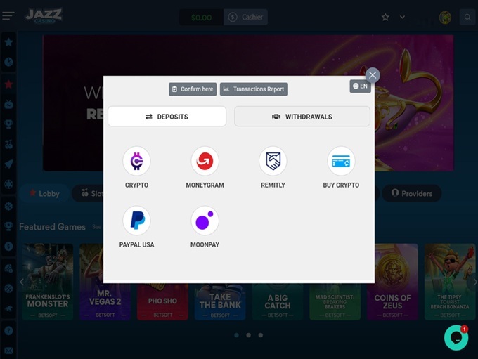 Jazz Casino 10.09.2025. Bank