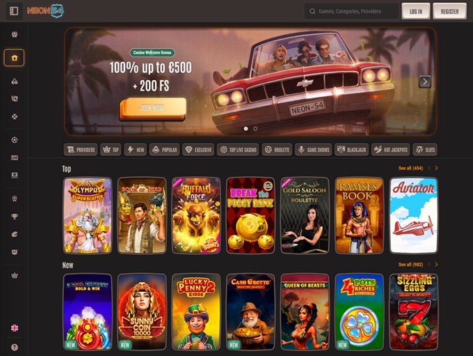 Neon54 Casino 16.09.2025. hp