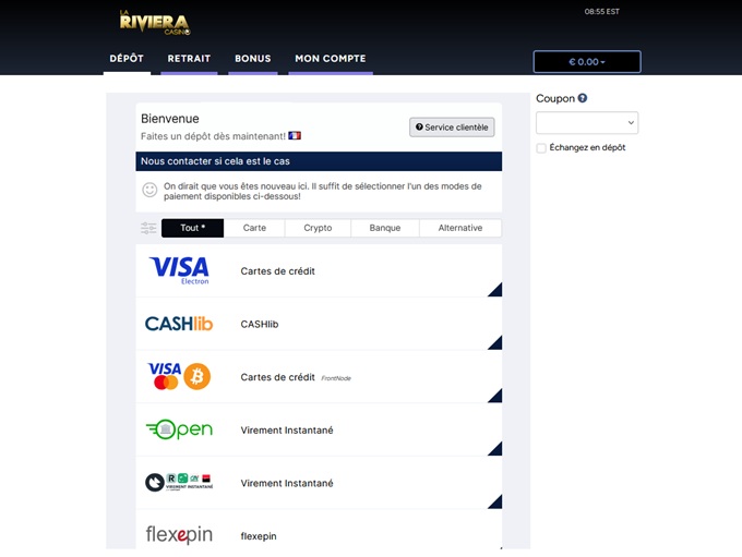 La Riviera Casino 10.09.2025. bank