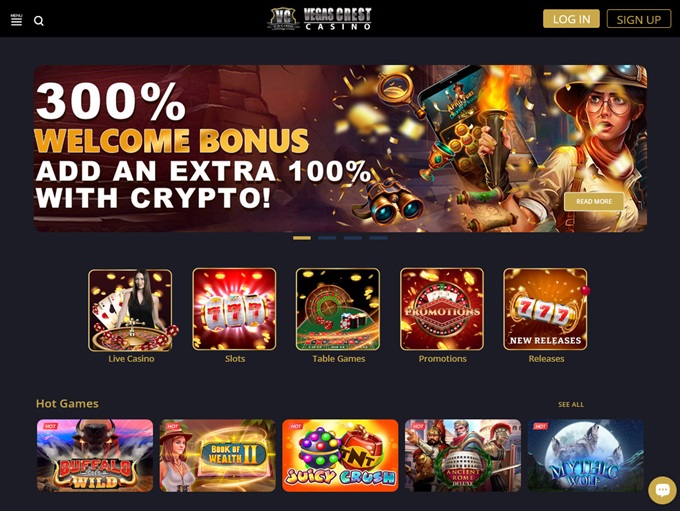 Vegas Crest Casino 04.03.2024. Hp